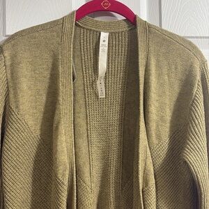 lululemon athletica Olive Green Men's Cardigan Sweater